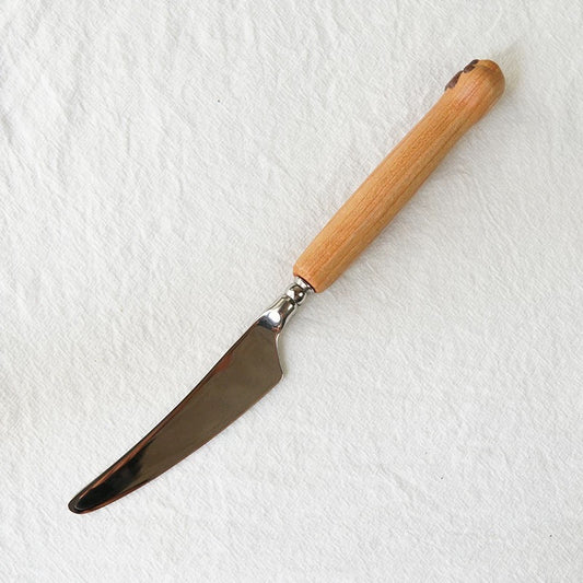 Handcrafted Cat Paw Dinner Kinfe -Cherry Wood